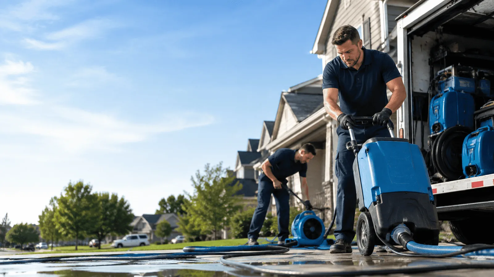 Dehumidification being performed in Roeland Park, KS